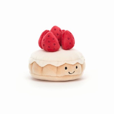 Jellycat Pretty Patisserie Tarte Aux Fraises New Zealand | FJZAS1549